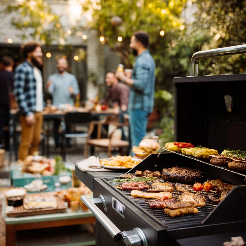 Illustrative Grilled Home BBQ food